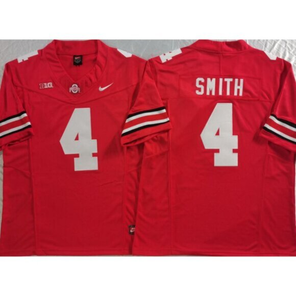 ✅Mens Kids Youths 4 Jeremiah Smith Red Vapor Stitched Jersey - Picture 3 of 3